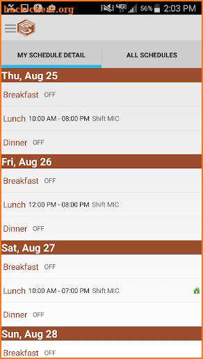 SmartLynX ScheduleIn screenshot