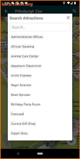SmartZooMap - Pittsburgh Zoo screenshot