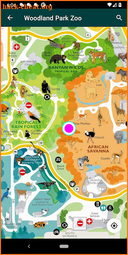 SmartZooMap - Woodland Park Zoo screenshot