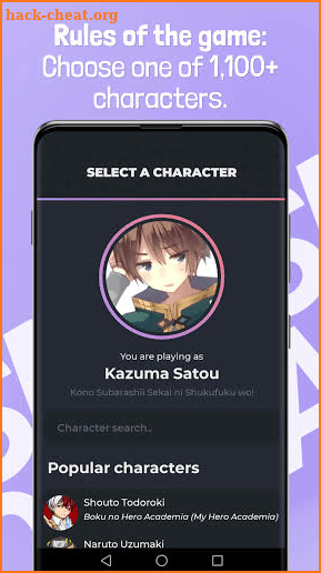 Smash or Pass Anime Game screenshot