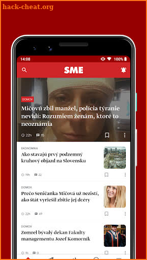SME.sk screenshot