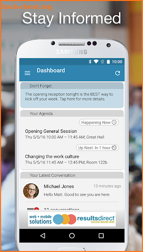 SMFM Meetings & Events App screenshot