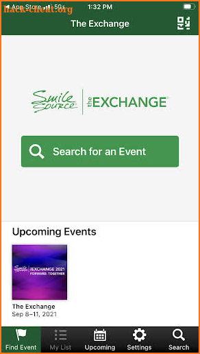 Smile Source Events screenshot
