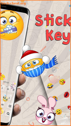 Smiley Emoji Keyboard Theme - Animoji & Stickers screenshot