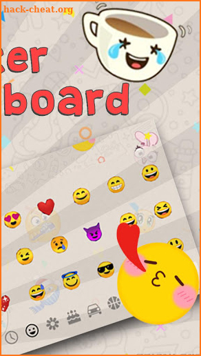 Smiley Emoji Keyboard Theme - Animoji & Stickers screenshot