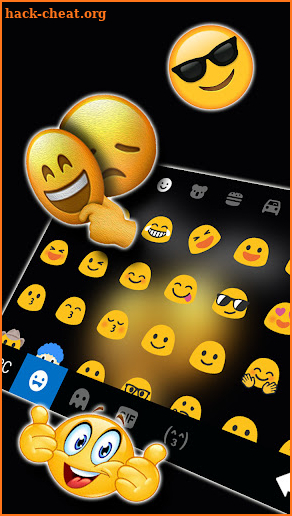 Smiley Mask Keyboard Background screenshot