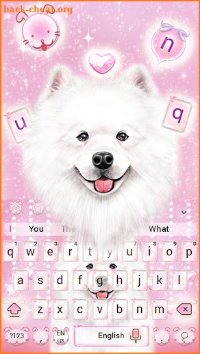 Smiling Angel Samoyed Keyboard screenshot