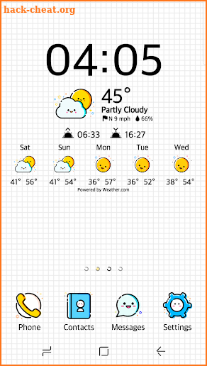 Smiling Weather Icons Set for Chronus screenshot