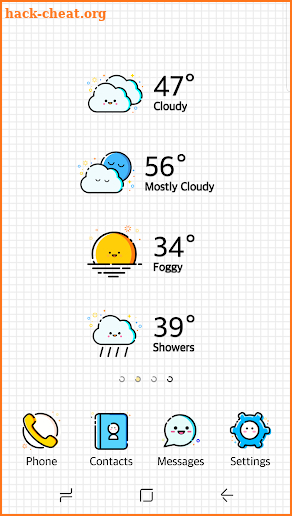 Smiling Weather Icons Set for Chronus screenshot