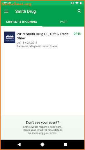Smith Drug Events screenshot