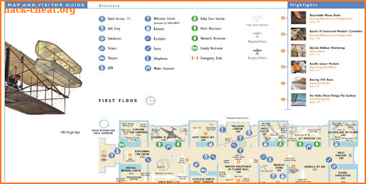 Smithsonian National Air and Space Museum Map screenshot