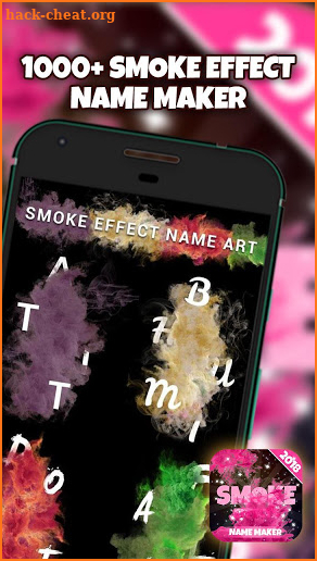 Smoke Effect Name Art Maker screenshot