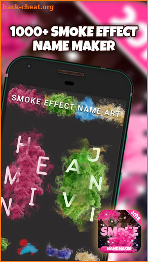 Smoke Effect Name Art Maker screenshot