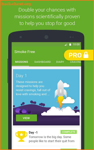 Smoke Free, quit smoking now and stop for good screenshot
