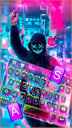 Smoke Purge Mask Keyboard Theme screenshot