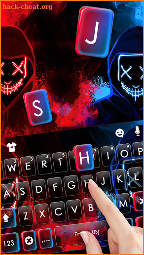 Smokey Purge Mask Keyboard Background screenshot