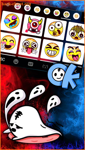 Smokey Purge Mask Keyboard Background screenshot