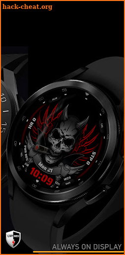 Smoking Skull Watch Face 026 screenshot