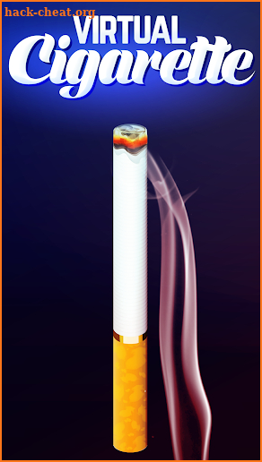 Smoking virtual cigarette screenshot