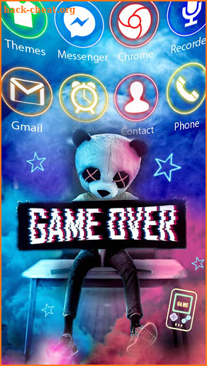 Smoky, Panda, Man Themes, Live Wallpaper screenshot