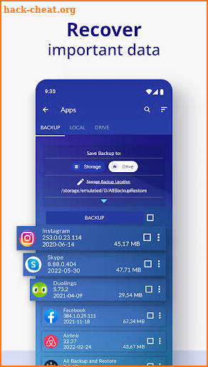 SMS Backup & Restore screenshot