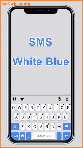Sms Blue Keyboard Theme screenshot