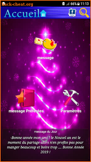 SMS Bonne Année 2019 screenshot