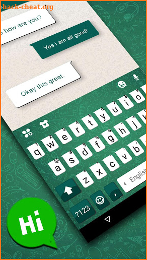 Sms Chat Keyboard Theme screenshot