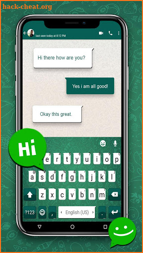 Sms Chat Keyboard Theme screenshot