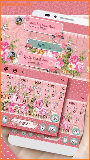 SMS Elegant Rose Keyboard screenshot