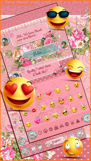 SMS Elegant Rose Keyboard screenshot