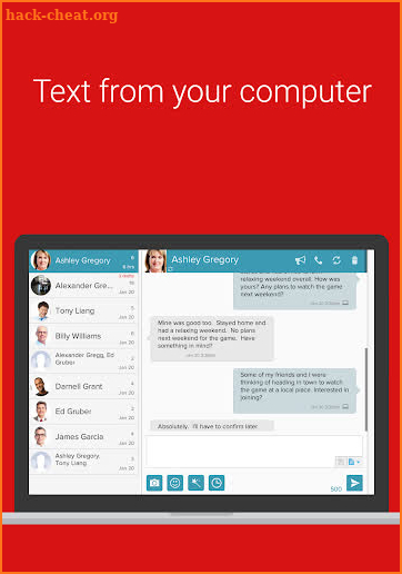 SMS from PC / Tablet & Sync Text from Computer screenshot