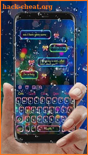 SMS Luminous Coloful Keyboard screenshot