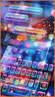 SMS Luminous Keyboard Theme screenshot