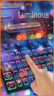 SMS Luminous Keyboard Theme screenshot