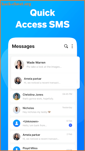 SMS Messaging App screenshot