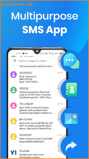SMS Messenger for Text Messages, Chat, SMS, Theme screenshot