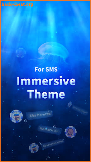 SMS Messenger - Ocean & Sea Theme screenshot