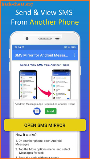 SMS Mirror for Android Messages screenshot