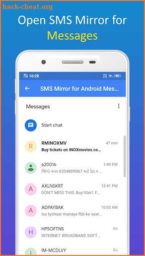 SMS Mirror for Android Messages screenshot