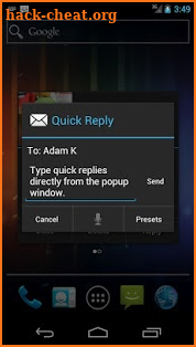 SMS Popup screenshot