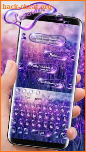 SMS Shimmer Lavender Keyboard screenshot