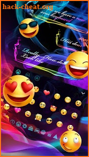 SMS Smoke Color Keyboard Theme screenshot