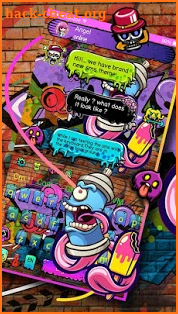 SMS Street Style Colorful Graffiti Keyboard screenshot