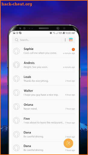 SMS Theme for Samsung Galaxy S9 - S9 Message screenshot