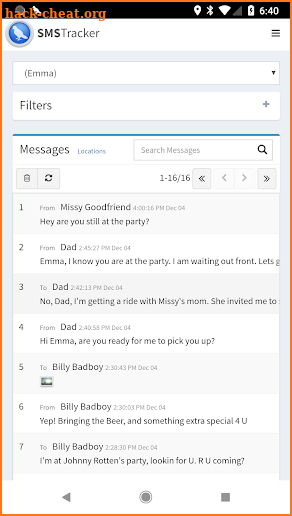 SMS Tracker (TM) screenshot