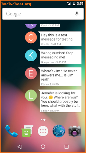 SMS Widget screenshot