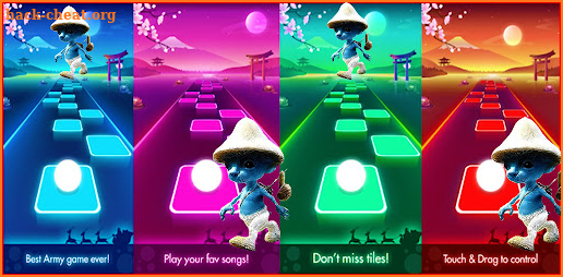 Smurf Cat tiles hop Music 3D screenshot