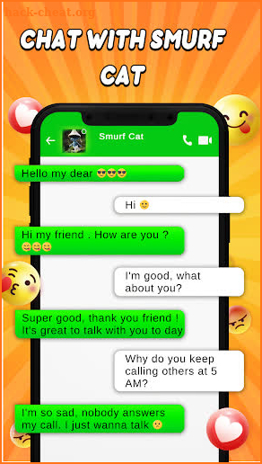Smurf Cat Video Call & Chat screenshot