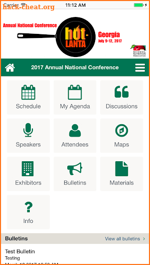 SNA Events screenshot